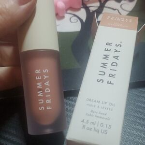 Summer Fridays Dream Lip Oil — Bare Sand Pink-Nude